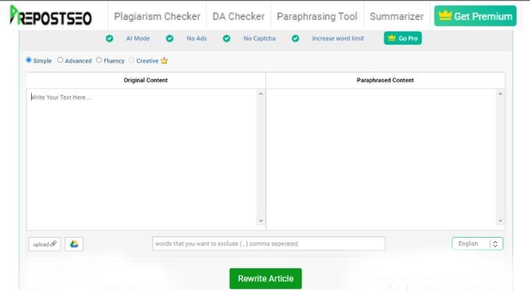 Prepostseo article rewriter image