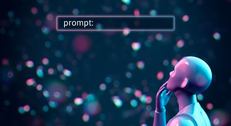 Artificial intelligence AI think about prompt